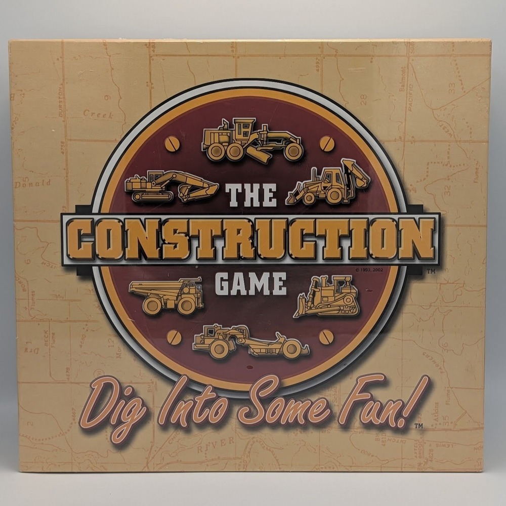 The Construction Game Board Game The Weekend Farmer Co New Sealed 2002 Edition